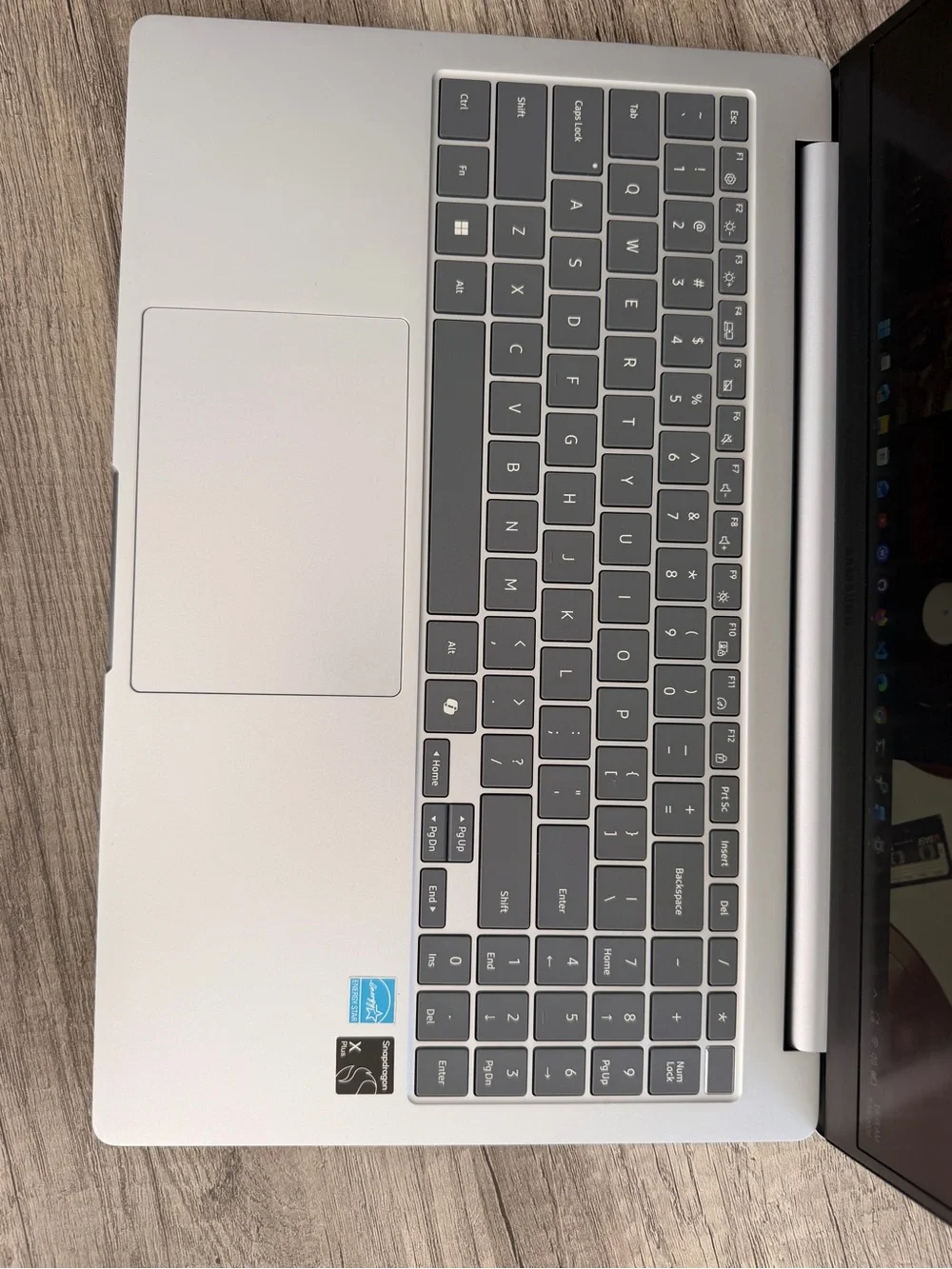 Samsung Silver Metallic Laptop Cover - Minimalist Design